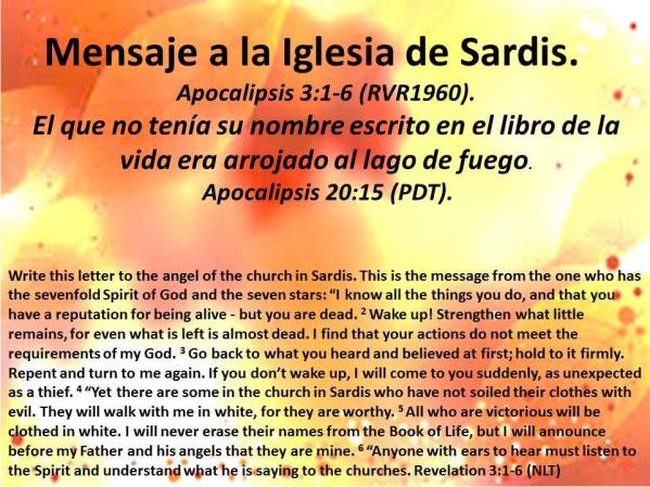 11 Mensaje a la Iglesia de Sardis 111217