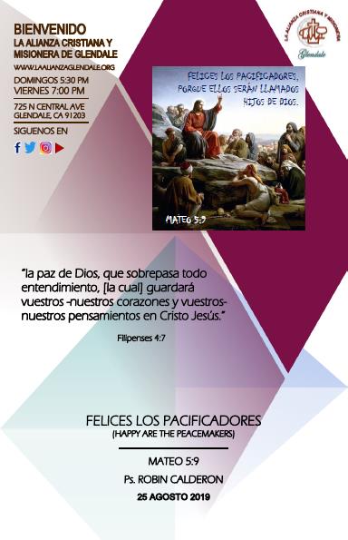 08 Felices los Pacificadores 081819